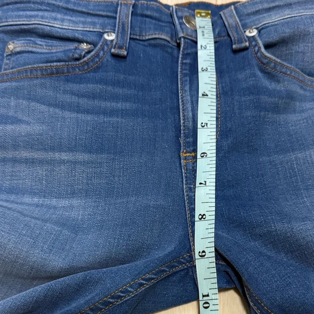 Rag & Bone Cate Mid-Rise Distressed Blue Ankle Skinny Jeans NEW - Picture 8 of 12